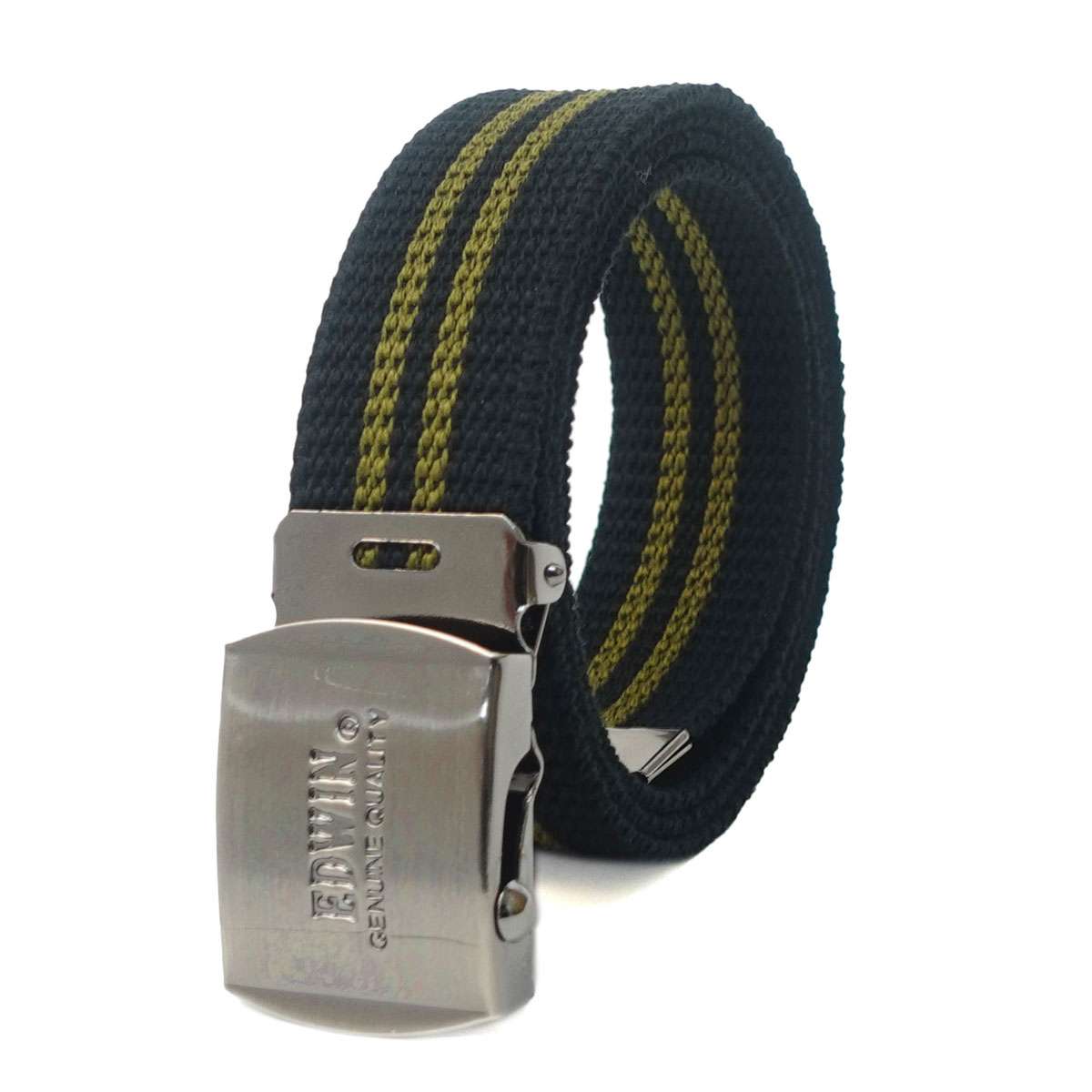 EDWIN 0101298 32mm GIベルト M（ブラック2(ブラック×カーキ)） 22269270-BLK2 エドウィン