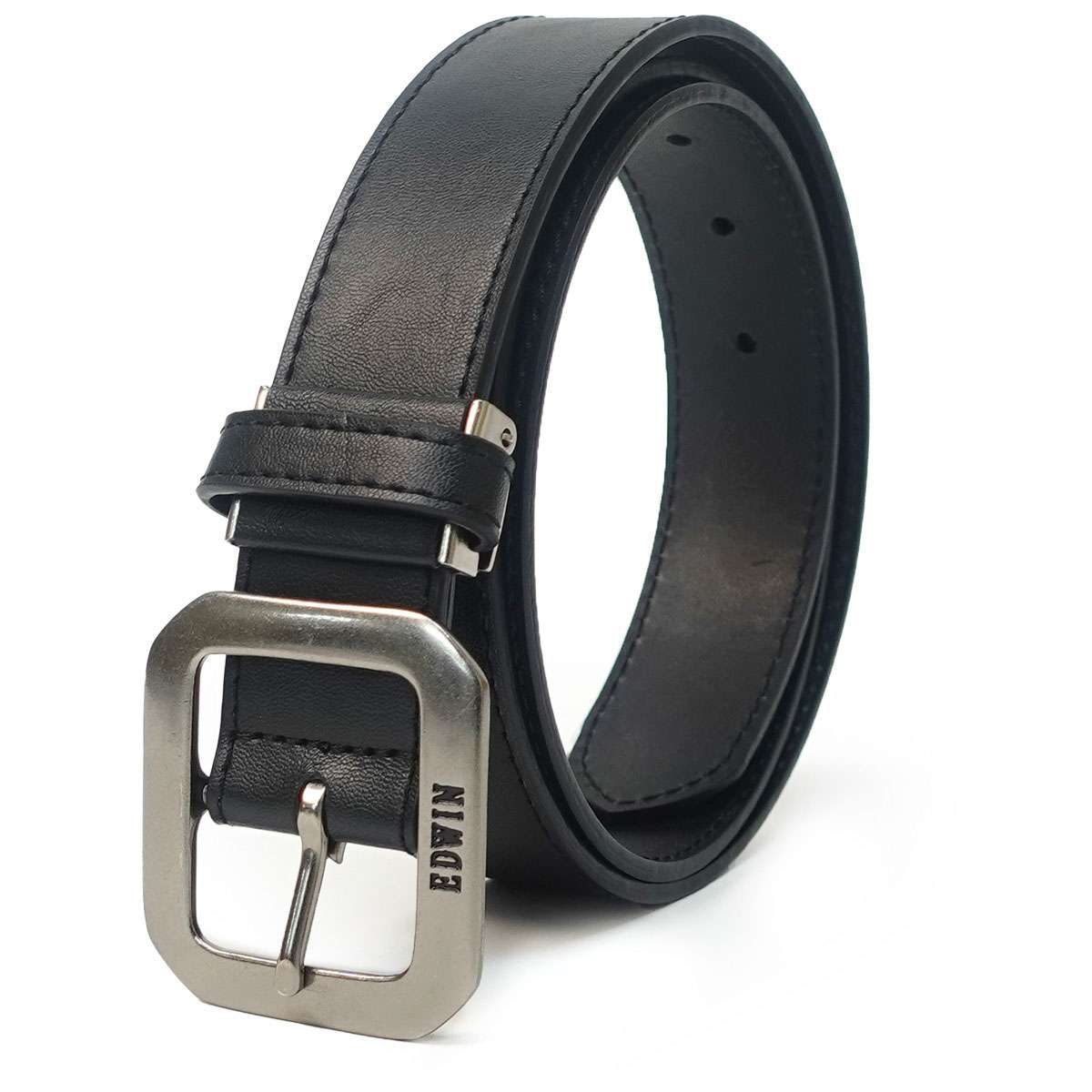 EDWIN 0111154 35mm PU ギャリソンベルト（ブラック） 22269273-BLK エドウィン