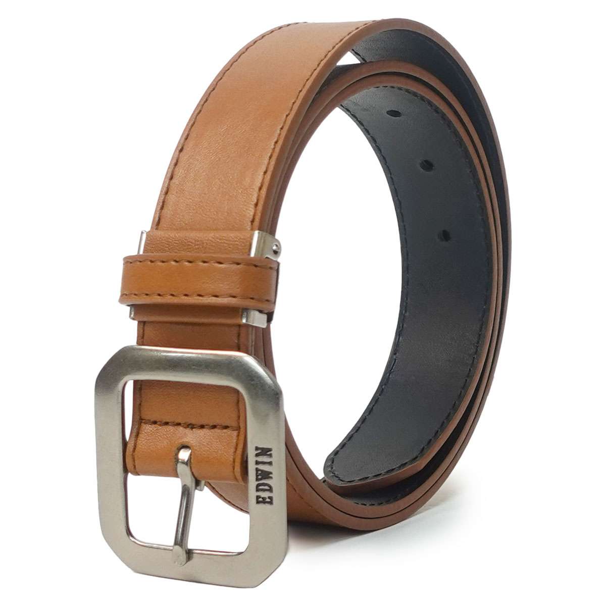 EDWIN 0111154 35mm PU ギャリソンベルト（ブラウン） 22269273-BRN エドウィン