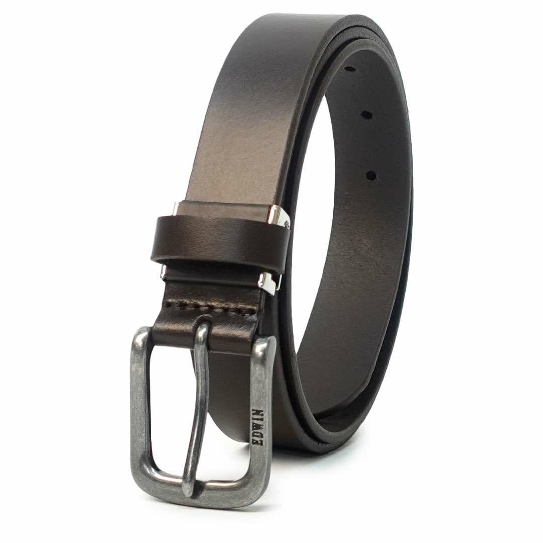 EDWIN 0111174 30mm プレーンベルト（ダークブラウン(チョコ)） 22269278-DBRN エドウィン