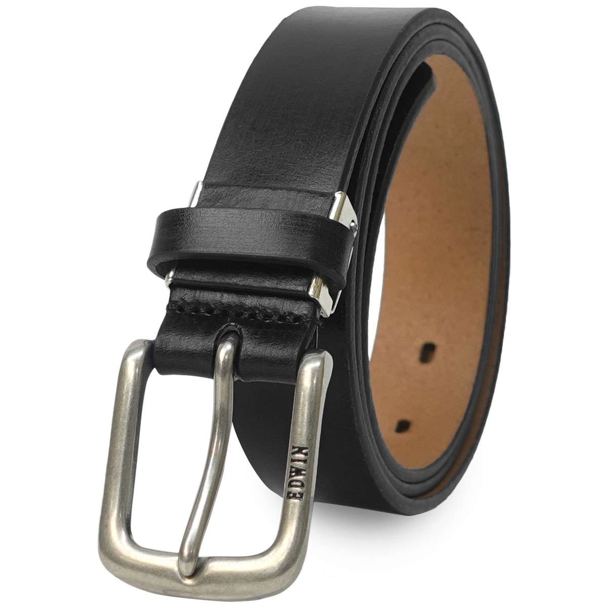 EDWIN 0111171 30mm プレーンベルト（ブラック） 22269289-BLK エドウィン