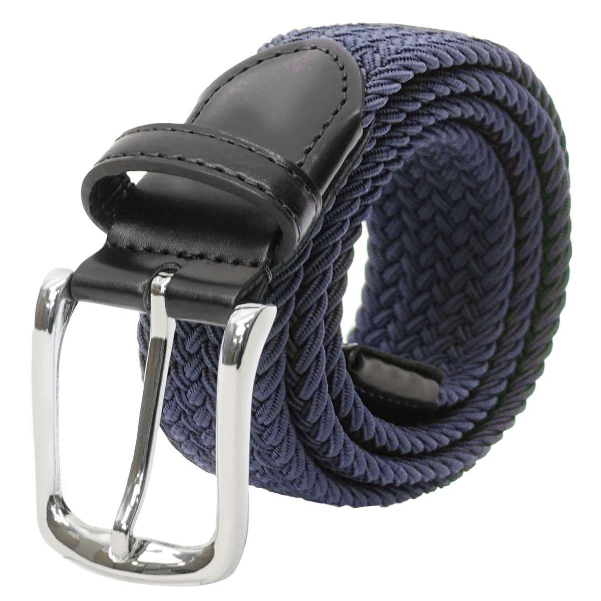 EDWIN 0111214 35mm バックルゴムメッシュベルト（ネイビー） 22269293-NVY エドウィン