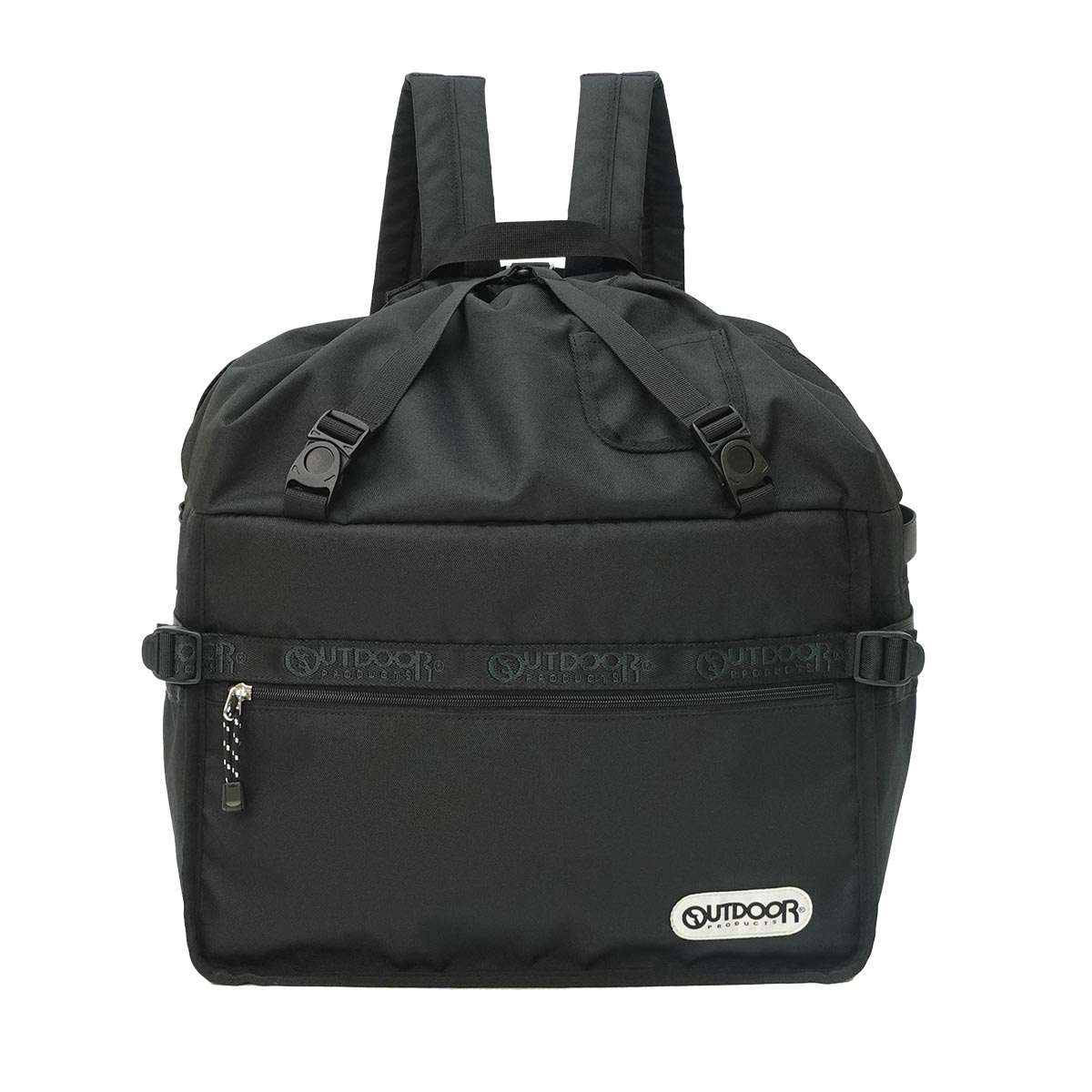樂天商城 - OUTDOOR PRODUCTS ハイプレミアム ロゴテープ バスケット リュック3（ブラック） 22469092-BLK アウトドアプロダクツ