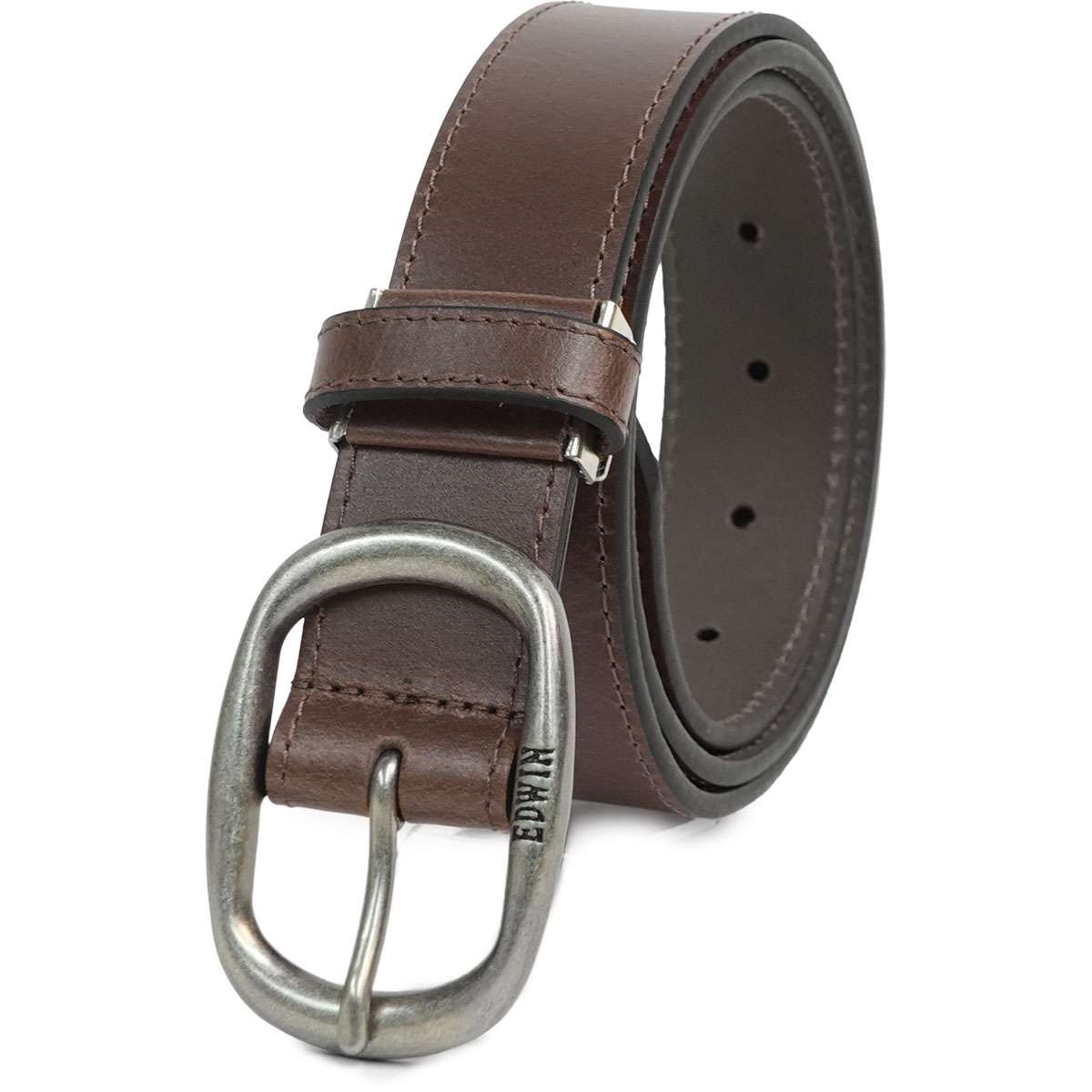 EDWIN 0111228 日本製 35mm Sステッチベルト（ダークブラウン(チョコ)） 22269312-DBRN エドウィン