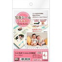エーワン インクジェットプリンタ 写真シール高画質 Extra-Large フォト光沢紙(白無地) 3シート(12片) 29669