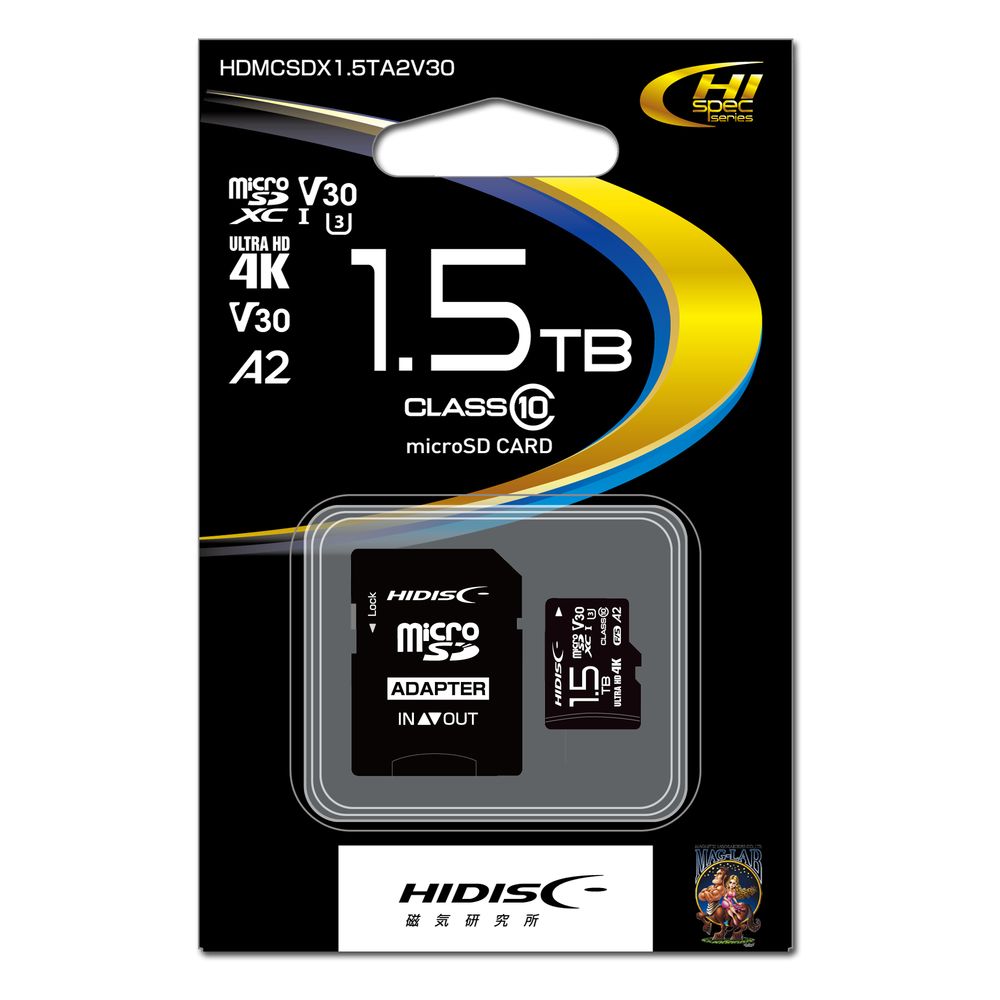 HD-MCSDX1.5TA2V30 HIDISC Ķ®microSDXC 1.5TB CLASS10 UHS-I Speed cla...
