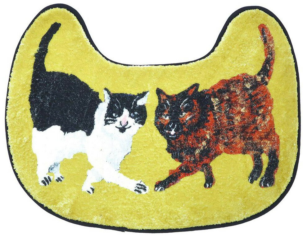 アトリエKOTETSU Atelier KOTETSU アトリエ コテツ フロアマット（ネコグリーン ...