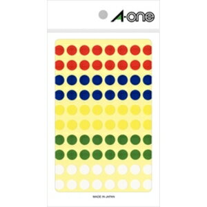 【返品種別A】□「返品種別」について詳しくはこちら□1999年09月 発売◆色や大きさの種類が多く、用途によって、大きさ、色を変えて使用できます。◆商品の目印や仕分けなど識別に便利な丸形のシールです。◆グラフや分布図の作成、在庫管理など様々な用途でお使いいただけます。■　仕　様　■シートサイズ：90×150mmラベル厚み：0.09mm一片サイズ：9mmラベル数：11シート(880片)材質：光沢コート紙[07014エワン]OAサプライ/OA機器＞ラベル・シール＞カラーラベル等