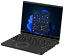 パナソニック|Panasonic 2in1 ノートパソコン QR(12.4型/Windows11 Pro/Office2024/Core i7 1360P/メモリ 16GB/SSD 512GB/タッチパネル)ブラック Let’s note レッツノート CF-QR4KDNCR