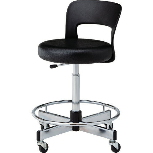 ノーリツ CA型 高作業用チェア キャスター・リング付（ブラック） CA36L-Z [CA36LZノリツ]