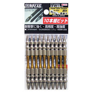 新亀製作所 スーパースリムトーションビット10本 +2×全長65mm STV2065M