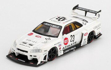 MINI-GT 1/64 Nissan LB-ER34 Super Silhouette ATHLETE/COLLET(右ハンドル)【MGT01059-R】 ミニカーのサムネイル