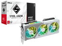 ASRock|アスロック ASRock Radeon RX 9060XT Steel Legend 8G OC グラフィックボード(ホワイト) RX9060XTSL8GO