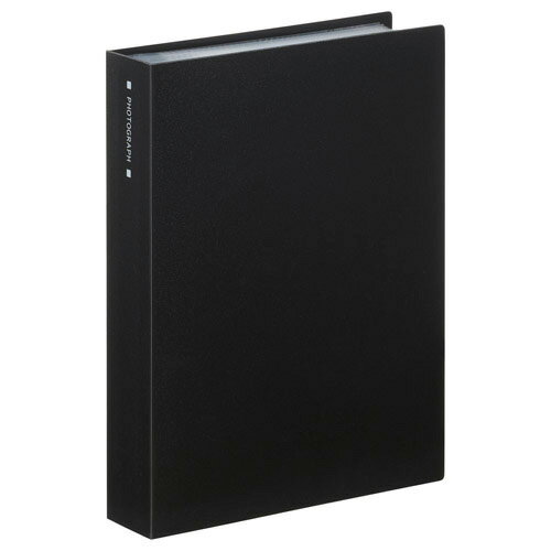 ハクバ フォトアルバム ビュートクリア［Lサイズ 160枚収納 /KG（ハガキ）サイズ 80枚収納 /ブラック］..