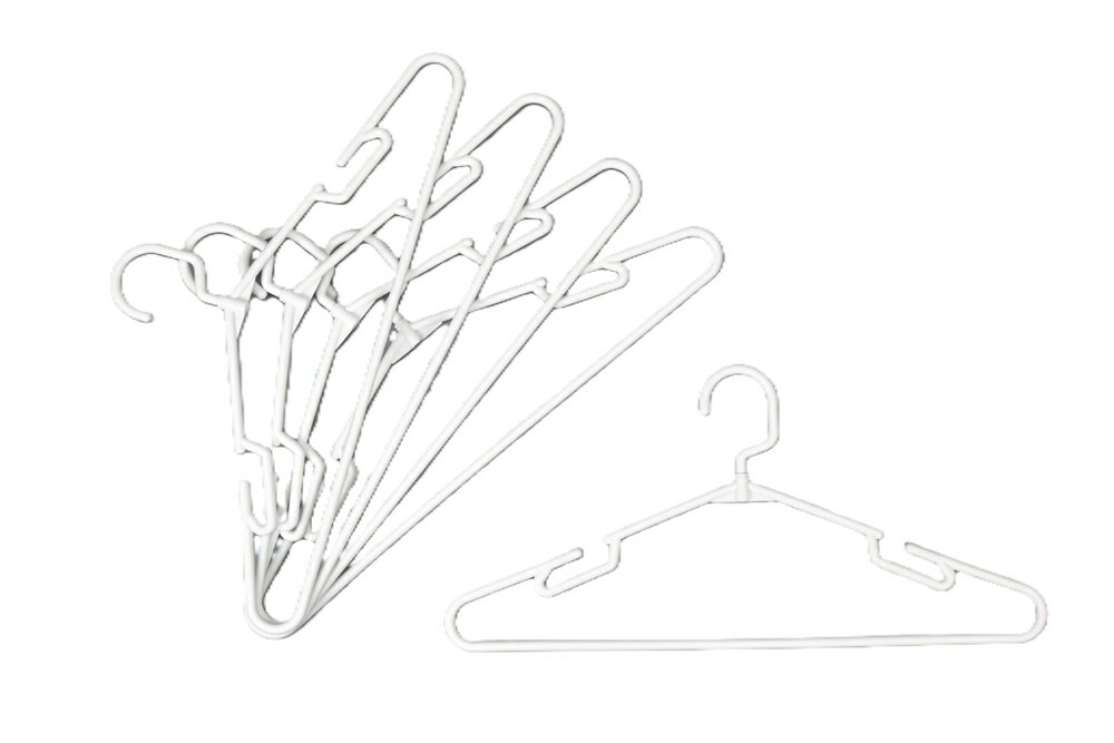 Hanger - サワフジ ラウンドハンガー 5P（スノーホワイト） RD-05SW [RD05SWサワフジ]