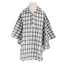 392 plus m キッズポンチョ(gingham.BK・サイズ:S/80~100cm) BF014615-1A-2M