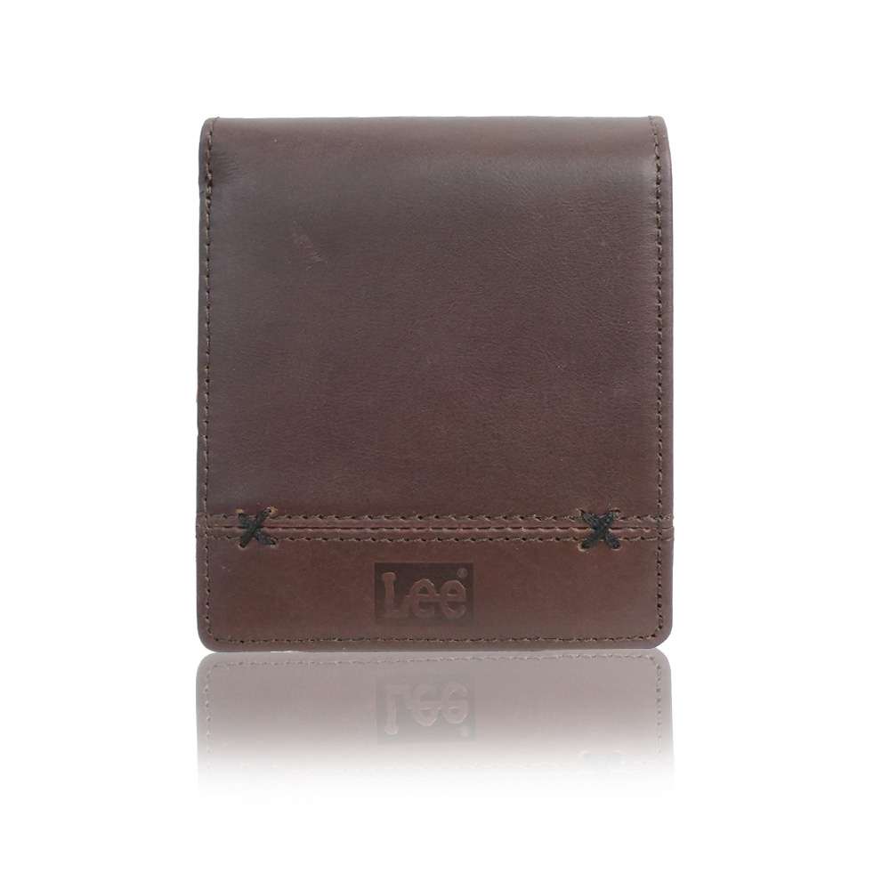 Lee(リー) 0520695 クロスワックス 二ツ折財布（ダークブラウン） 21969019-DBRN