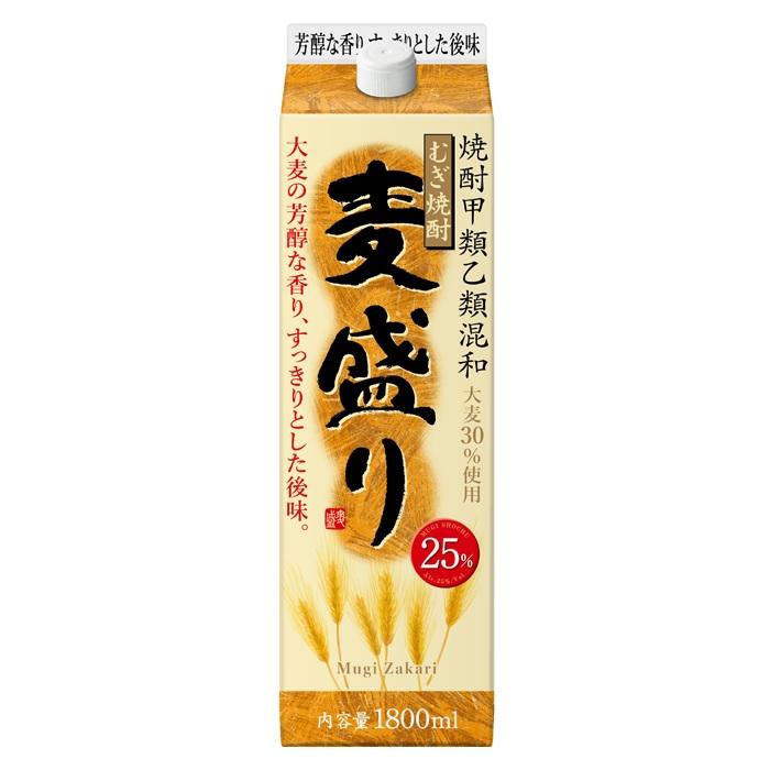 麦盛り（むぎざかり） 25％ 1.8Lパック【麦焼酎】 合同酒精 レン 25ドムギザカリ1.8L
