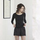 ミズノ レディース ブレスサーモラウンドネック8分袖シャツ(ブラック・サイズ:L) C2JA280109L mizuno