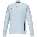 ミズノ ストレッチスウェットジャケット(ベビーブルー杢・サイズ:2XL) 32MCA055292XL MIZUNO メンズ