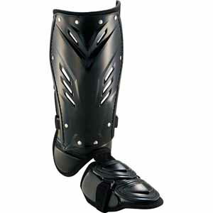 ゼット 打者用レッグガード（右打者用）（ブラック） Z-BLL2095L-1900 ZETT