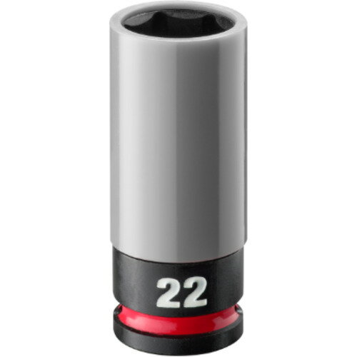 ミルウォーキー SHOCKWAVE IMPACT DUTY ホイールナット用インパクトソケット 1/2インチ(12.7mm)角 22mm 灰 4932493374A Milwaukee