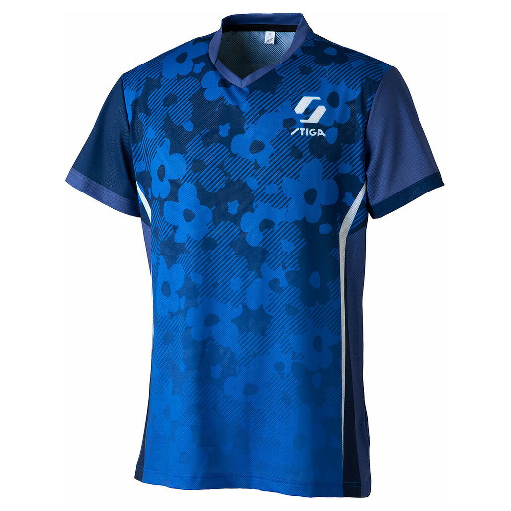 STIGA（スティガ） STIGAシャツ KR-VIII(ネイビー・サイズ：L） 1840-5206-06(L) 卓球