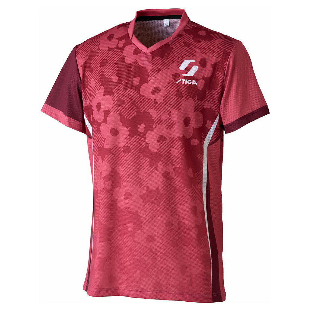 STIGA（スティガ） STIGAシャツ KR-VIII（ローズ・サイズ：L） 1840-5305-06(L) 卓球