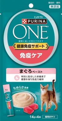 【返品種別B】□「返品種別」について詳しくはこちら□※仕様やパッケージは、リニューアルなどの理由で変更になっている場合がございます。予めご了承下さい。※お手元に届きました商品(パッケージ)の原材料や成分などの仕様を、必ず開封前にご確認の上、ご使用下さい。◆「健康免疫サポート」で健康を保ち猫本来の免疫力を維持。◆厳選したまぐろをスティックから直接舐めとりやすいペースト状に。◆おやつ時間も美味しく健康ケア・免疫力の維持特別に配合した栄養素で健康を保ち免疫力維持■原材料：かつお、まぐろ、でんぷん、たんぱく加水分解物、フィッシュエキス、フィッシュオイル（オメガ3脂肪酸源）、酵母細胞壁（βグルカン源）、増粘安定剤（グァーガム）、調味料、ビタミンE、タウリン■保証成分：たんぱく質8.5 ％以上、脂質0.1 ％以上、粗繊維1 ％以下、灰分2 ％以下、水分88 ％以下■エネルギー：約 51 kcal / 100 g原産国：タイネスレ日本ネスレピュリナペットケア広告文責：株式会社Joshin(06-6633-1111)日用雑貨＞ペット＞猫＞キャットフード