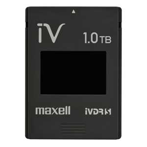 M-VDRS1T.E.BK.K マクセル iVDR-S規格対応リムーバブル・ハードディスク　1.0TB簡易包装パック　ブラック maxell　カセットハードディスク「iV（アイヴィ）」