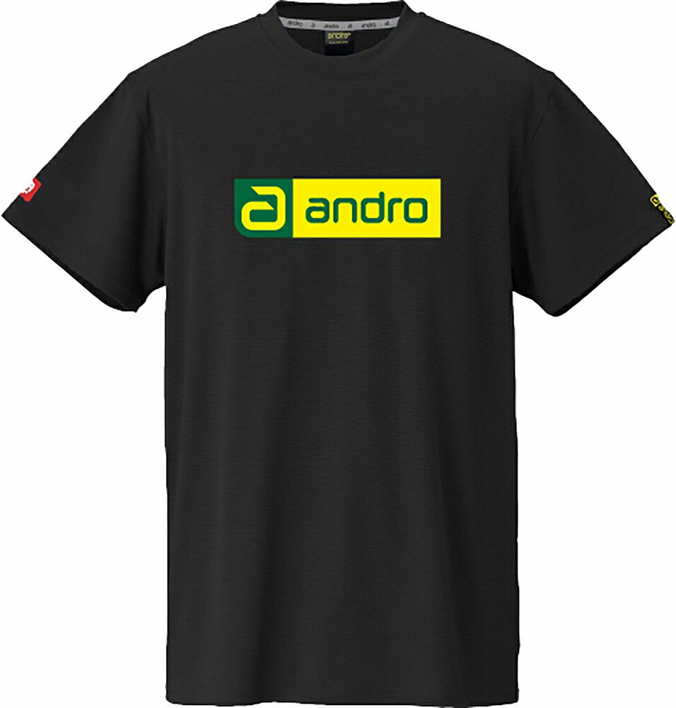 andro（アンドロ） アンドロ ナパTシャツ デオ CB（ブラック×グリーン・サイズ：2XL） AND-300023064-2XL 卓球
