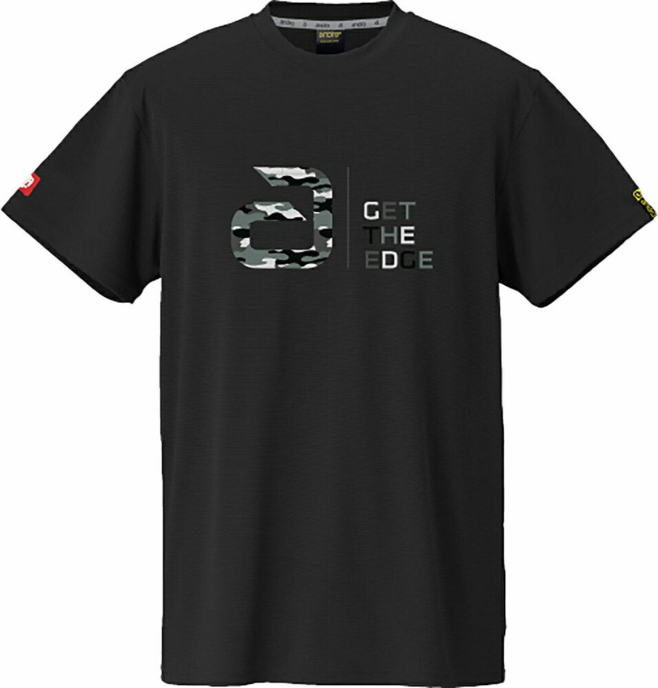 乐天商城 - andro（アンドロ） アンドロ ナパTシャツ デオ CI（ブラック×グレーカモ・サイズ：XS） AND-300023072-XS 卓球