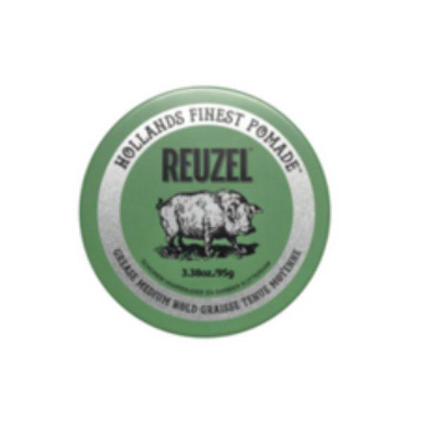 ルーゾー グリーンポマード 95g MEDIUM HOLD - MEDIUM SHINE - OIL BASED 三洋マネージメント REUZEL Gグリ-ン