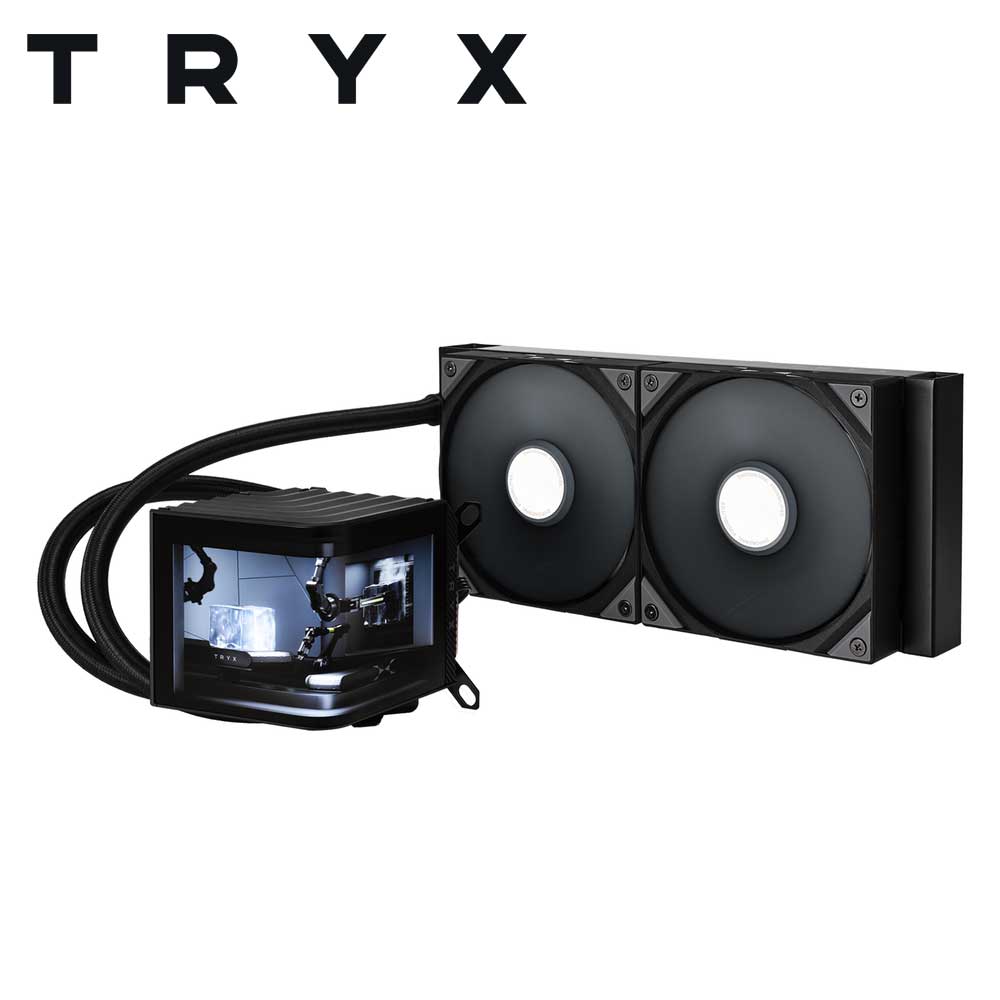 TRYXåȥ饤å PANORAMA 240mm AIO Liquid Cooler LAMOLEDǥץ졼 ʰ׿CPU顼ʥ֥å L-P240N-DS2M-G0K