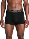 DOM-1387427-001-XL アンダーアーマー UAパフォーマンスコットン 3インチ アンダーウェア 3枚セット(Black/Black/Steel・サ...