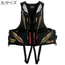 アルテマシールドプロフローティングベスト3Lサイズ(ブラック) がまかつ アルテマシールドプロ フローティングベスト 3Lサイズ(ブラック) Gamakatsu ライフジャケット