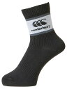 CCC-ASJ04028-19-21 カンタベリー ジュニア用 ソックス(ブラック・サイズ:21(21~23cm)) CANTERBURY