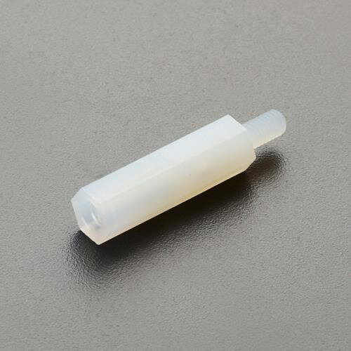 エスコ M3×18.0mm 六角雄ねじスペーサ(ナイロン/100個) EA949XA-11 ESCO