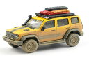 拓意 XCARTOYS 1/64 GWM タンク300 フロンティア限定版 ブラック/イエロー マッドウェザリング仕様【T2-51】 ミニカー