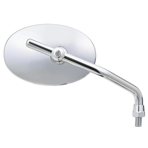 60647 デイトナ ハイビジミラー 2ベントロッド OVAL クロームメッキ (右側) DAYTONA （新保安基準条件付適合）