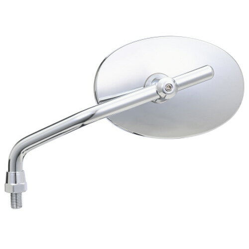 60643 デイトナ ハイビジミラー 2ベントロッド OVAL クロームメッキ (左側) DAYTONA （新保安基準条件付適合）