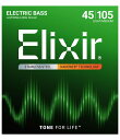 14677(ELIXIR) エリクサー エレキベース弦(4-String Light/Medium Long Scale/.045 -.105) Elixir ELECTRIC BASS STAINLESS NANOWEB