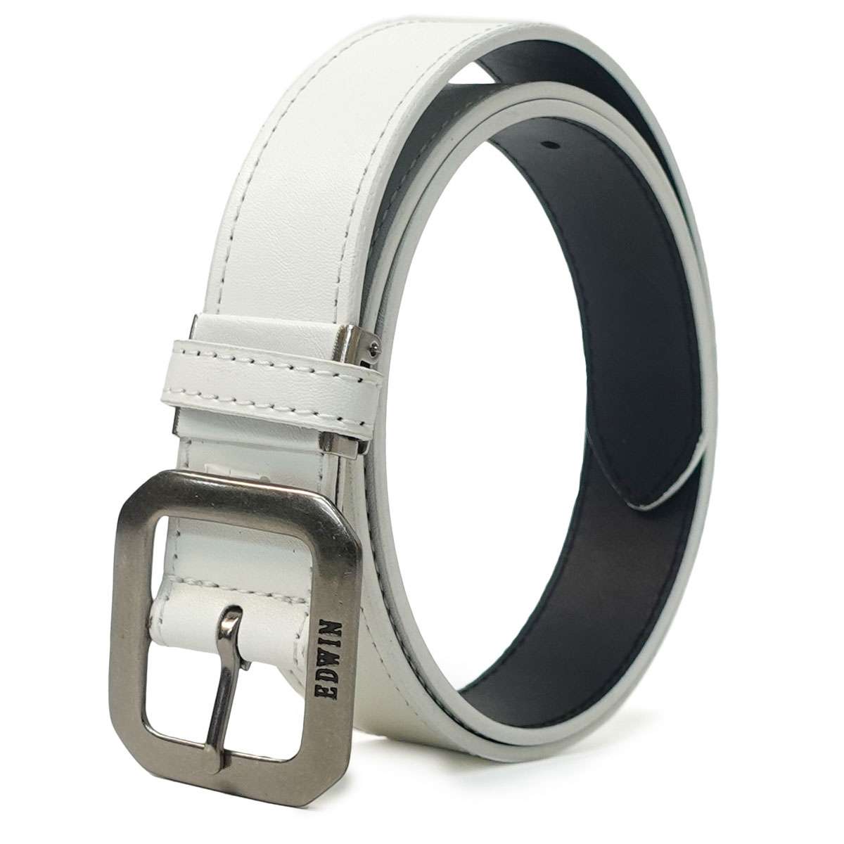 EDWIN 0111154 35mm PU ギャリソンベルト（ホワイト） 22269273-WHT エドウィン