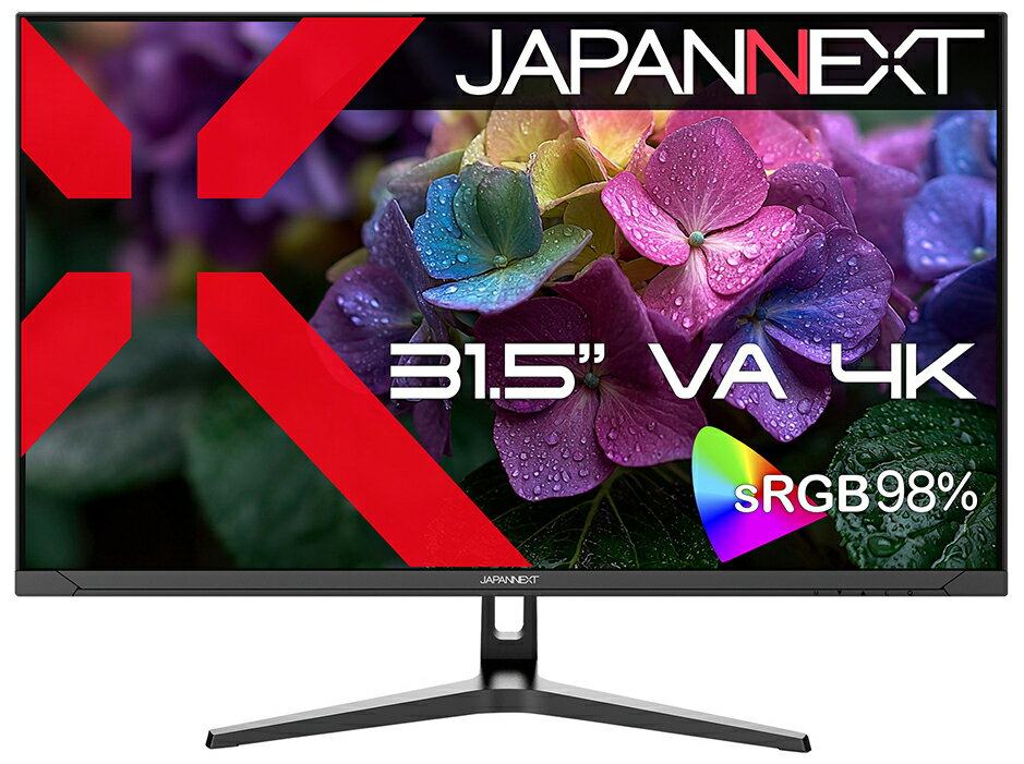 JAPANNEXT�å���ѥ�ͥ����� �վ��ǥ����ץ쥤(31.5��/VA/4K 3840��2160/60Hz/12ms/HDR10/HDMI2.0/DP1.4/VESA/PIP��PBP�б�/2ǯ�ݾ�)(�֥�å�) JN-V3152UHDR-G