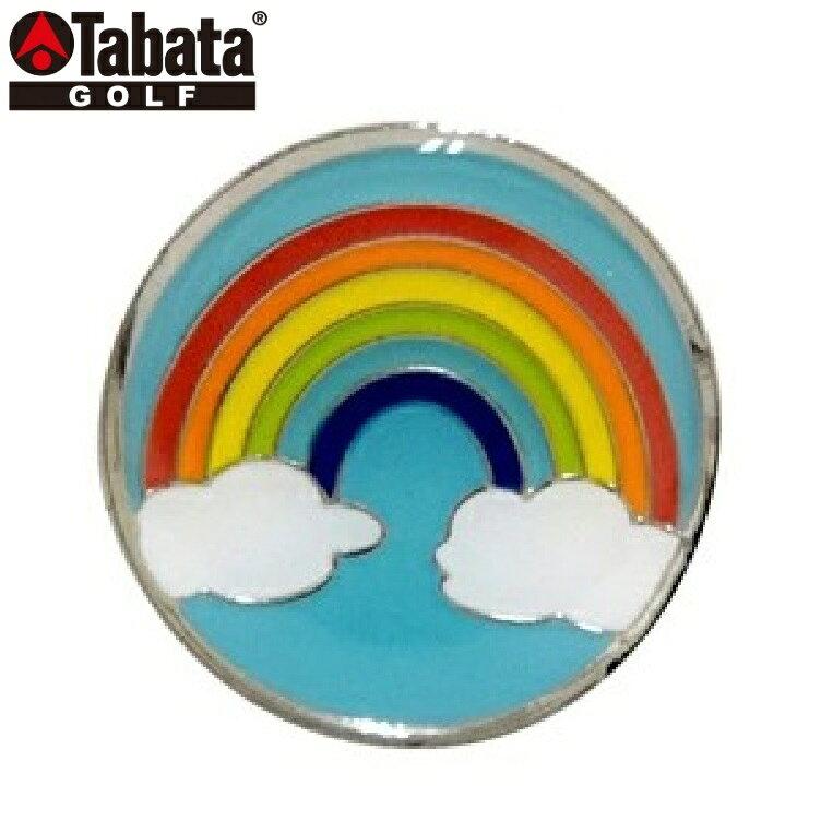 タバタゴルフ マグネット付きマーカー (レインボー) GV-0883-O Tabata GOLF