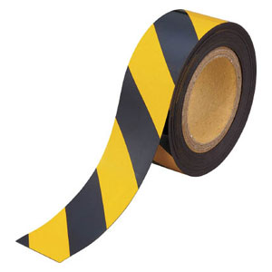 トラスコ中山 マグネット反射シート　180mmX10m（黄・黒） TMGH1810BY