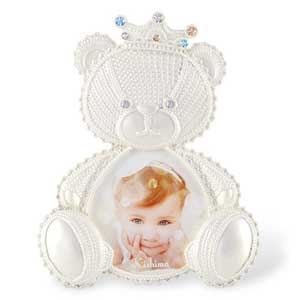 KP-31318 キシマ クロシェ ベビーフレーム 定形外サイズ（パールホワイト） CROCHET BABY FRAME Pearl White Bear