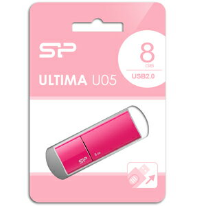 SiliconPower（シリコンパワー） USB2.0対応 フラッシュメモリ 8GB（ピンク） SP-UFD8GBPK2