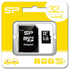 SP-MCSDHC32GB4 シリコンパワー microSDHCメモリカード 32GB Class4