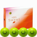 KIRASWキヤラL ダ-ス ライム キャスコ ゴルフボール KIRA SWEET キャラ 3ピース(ダース)キララ(ライム)